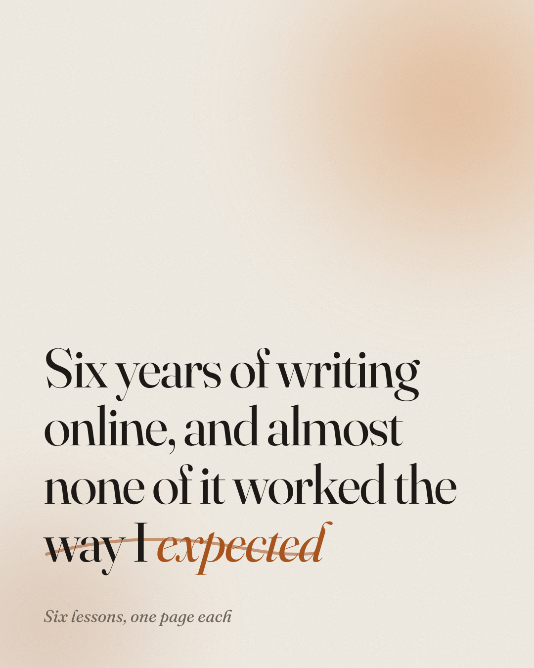 One paragraph per page