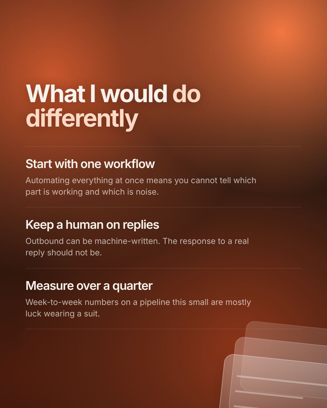 Three-step method