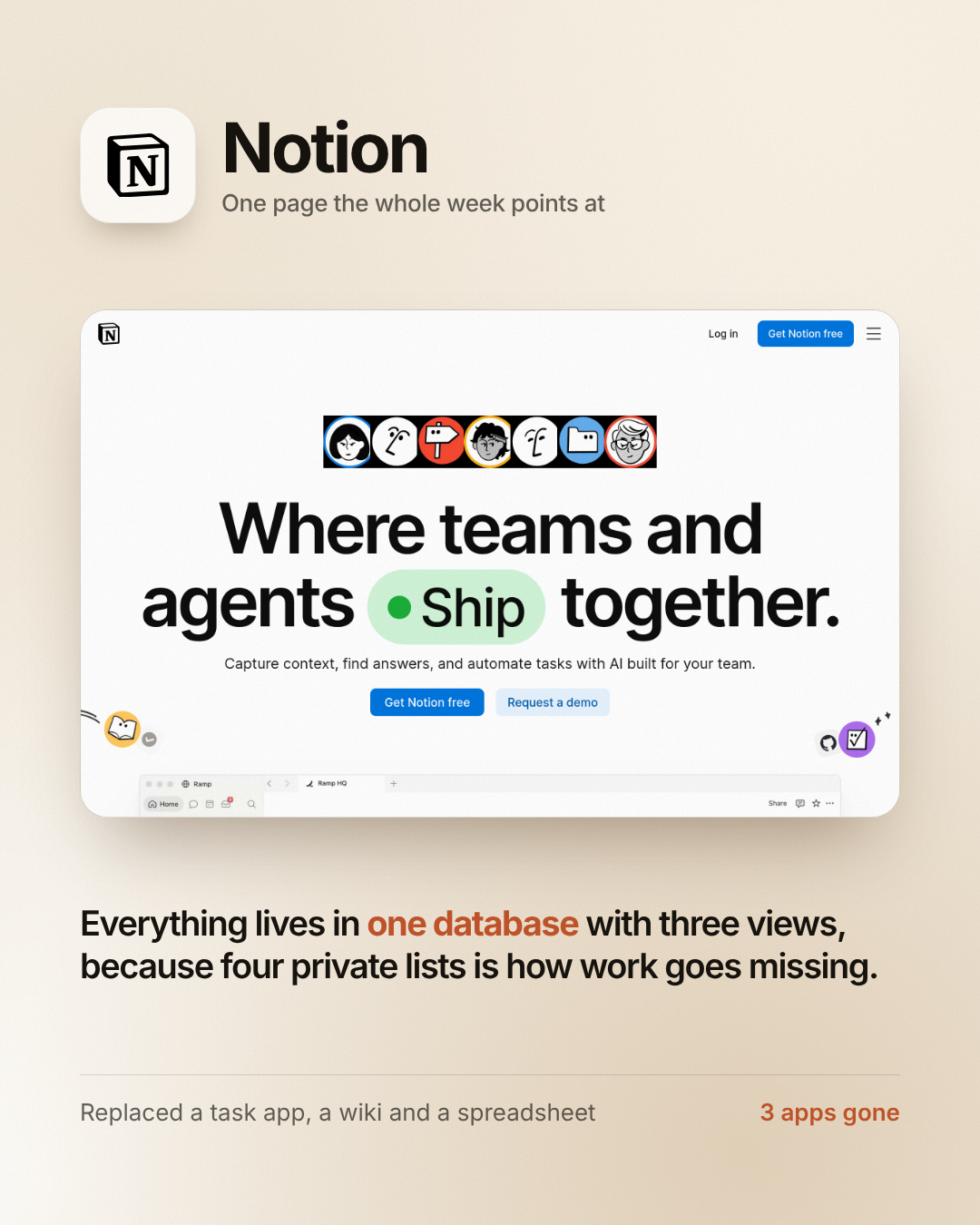 Screenshot and statement