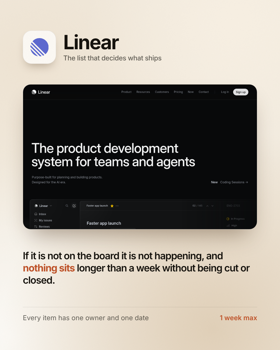 Screenshot and statement