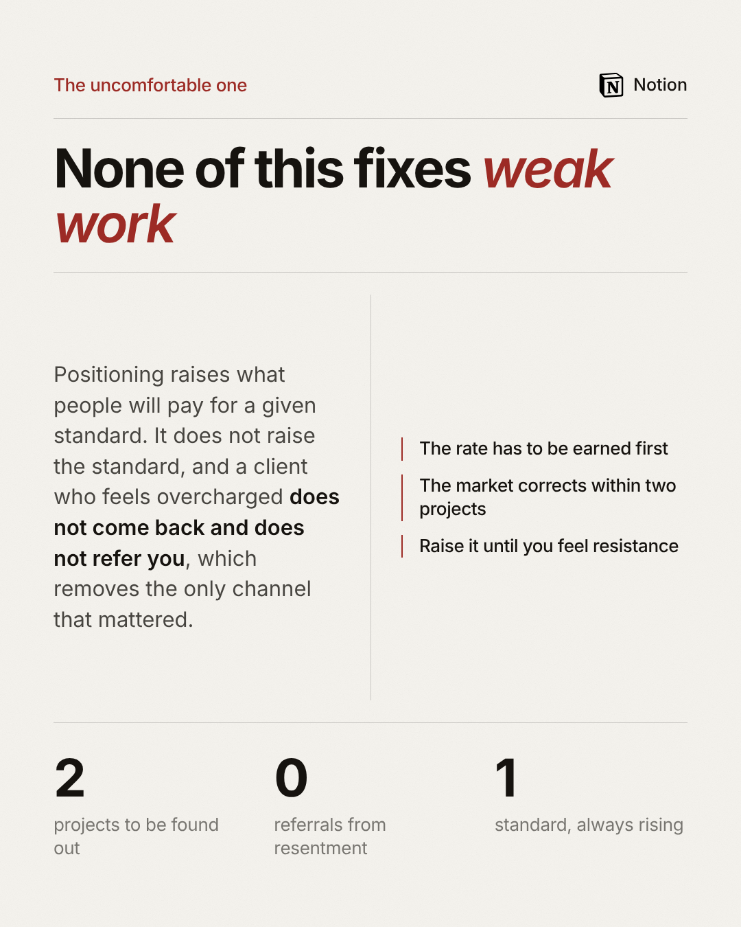 Three metrics and bullets