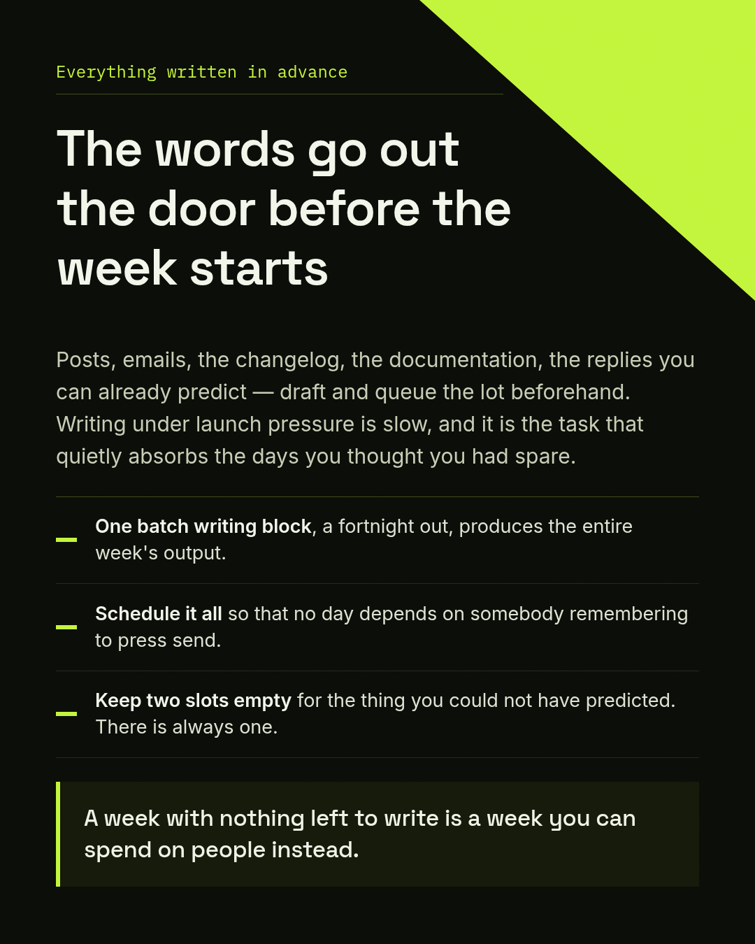 Calendar week