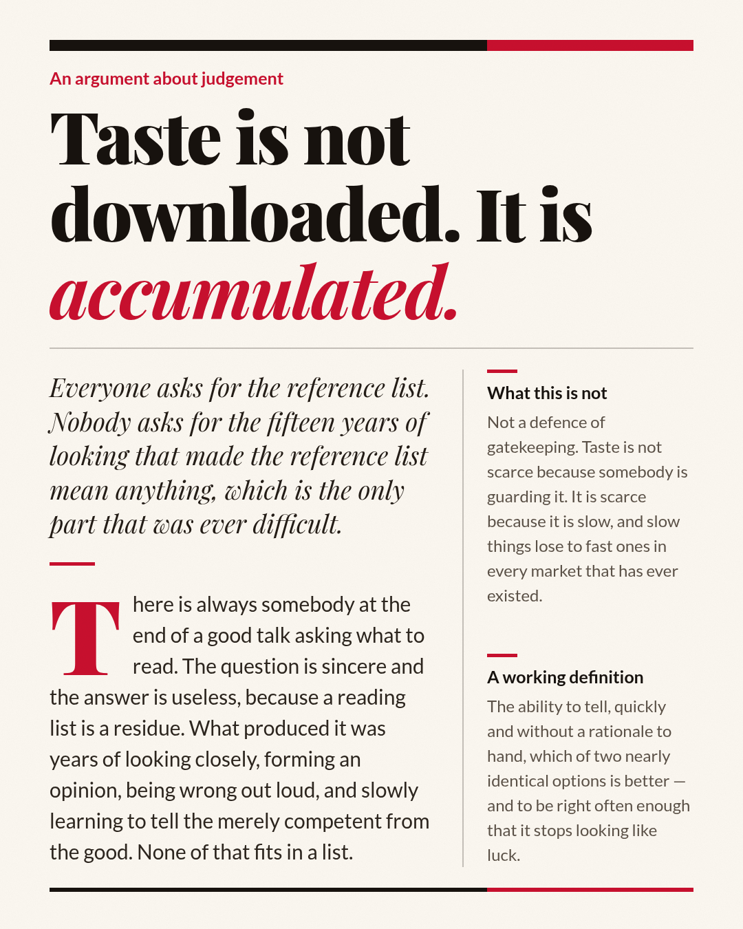 Magazine feature