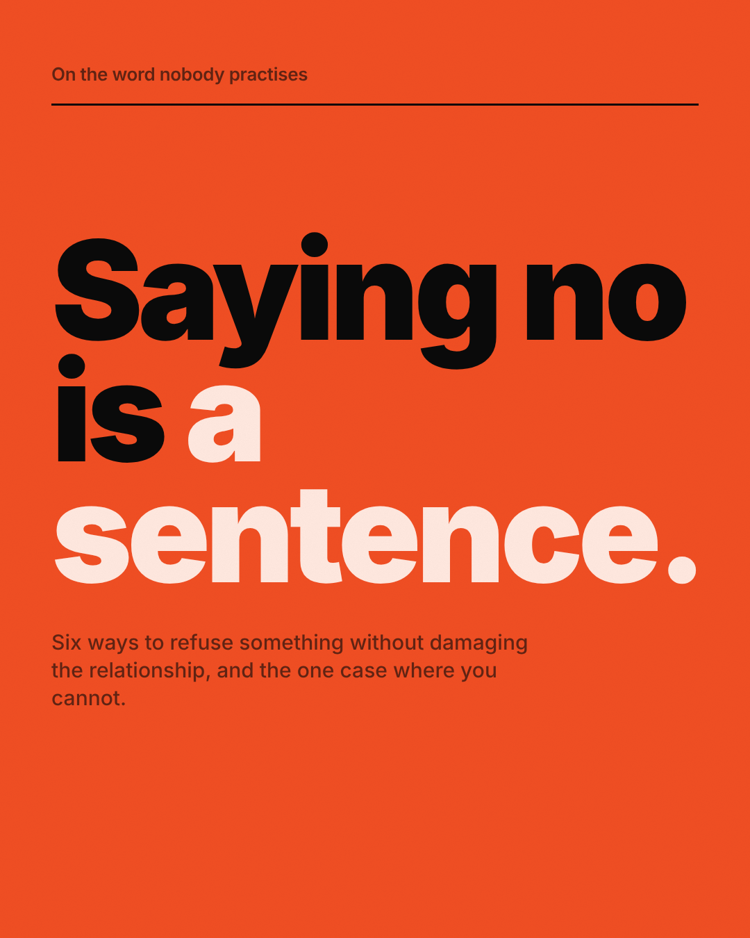 One statement per page