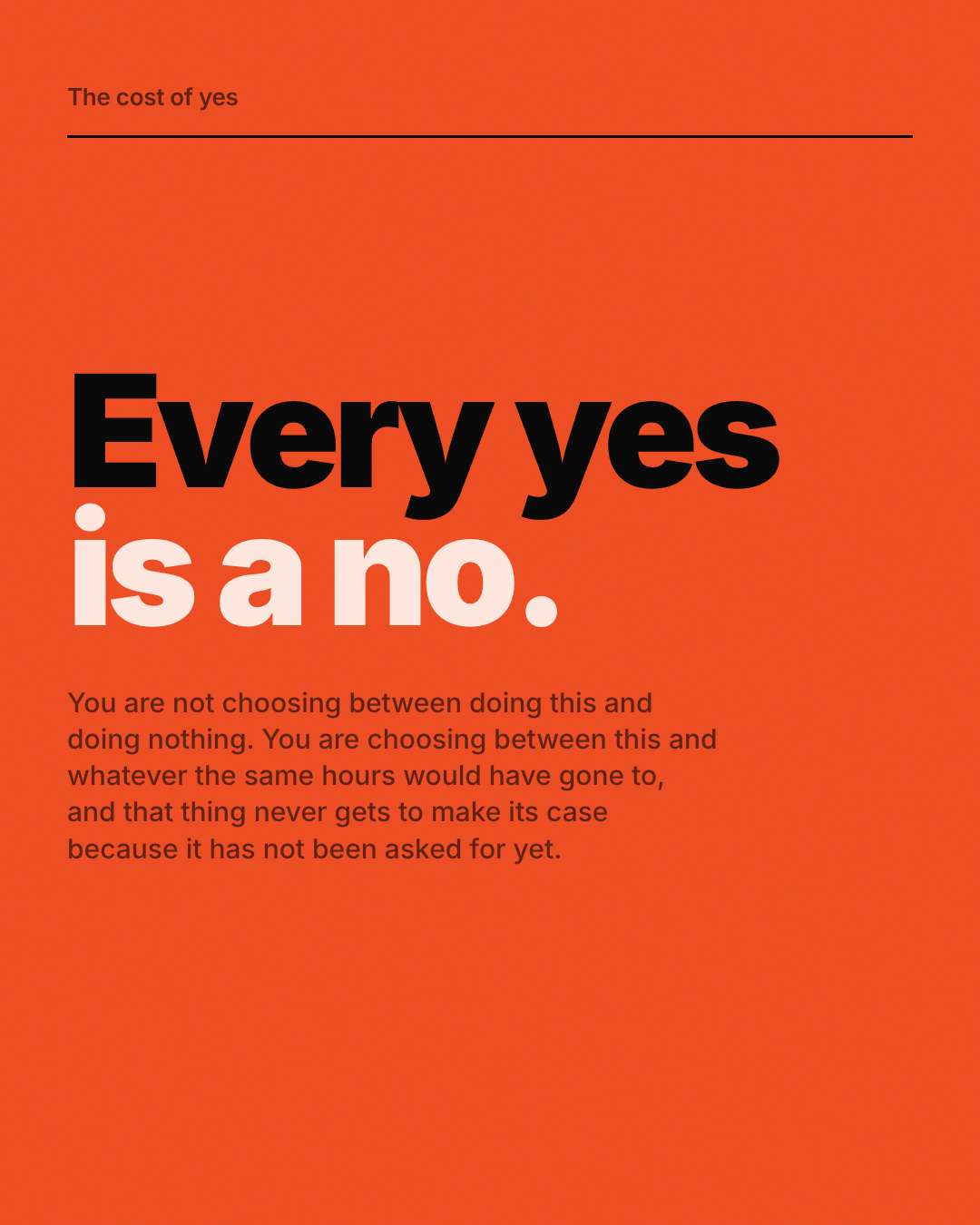 One statement per page