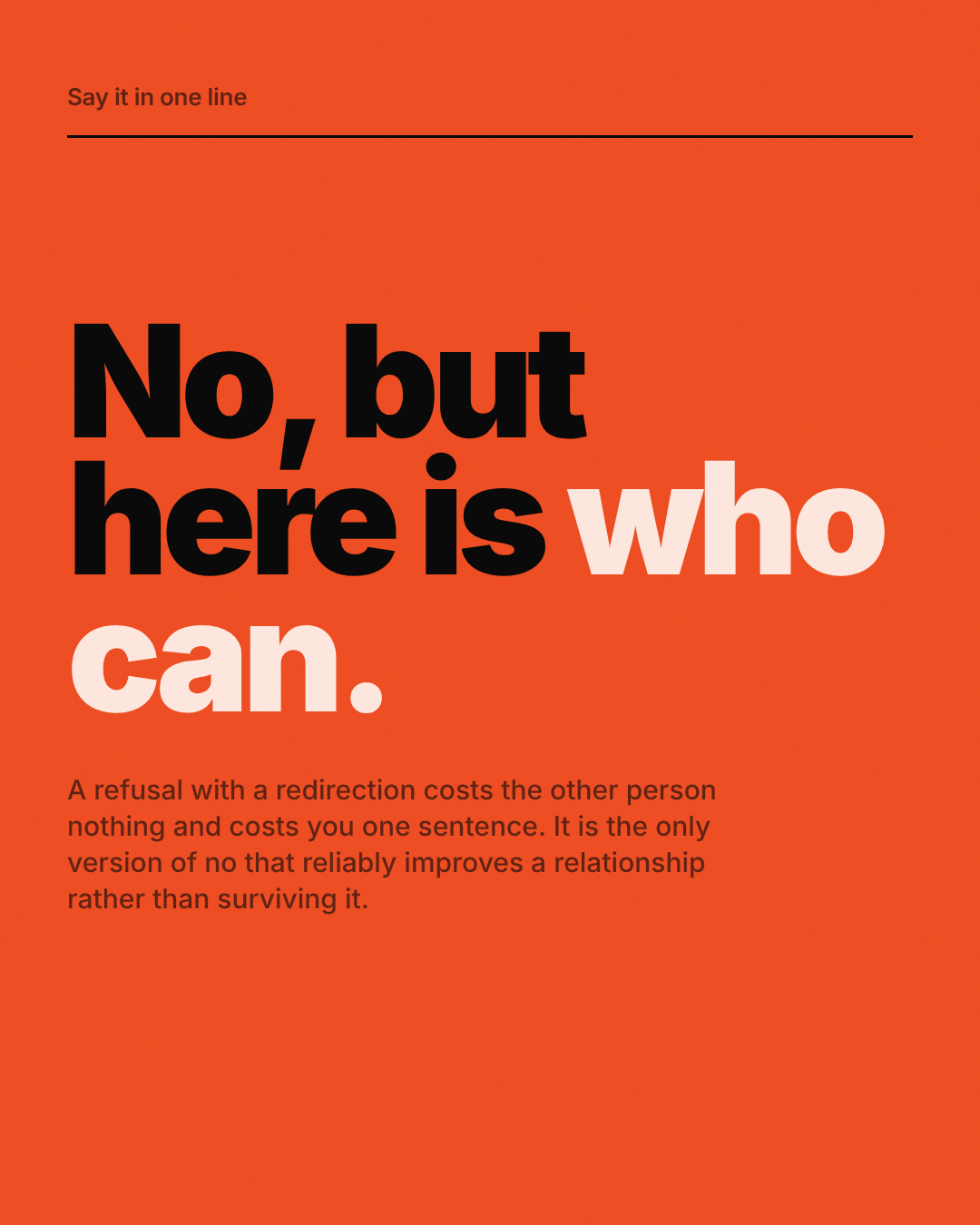 One statement per page