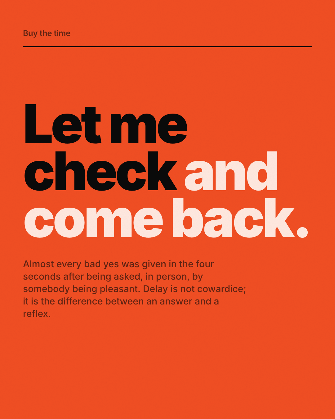 One statement per page
