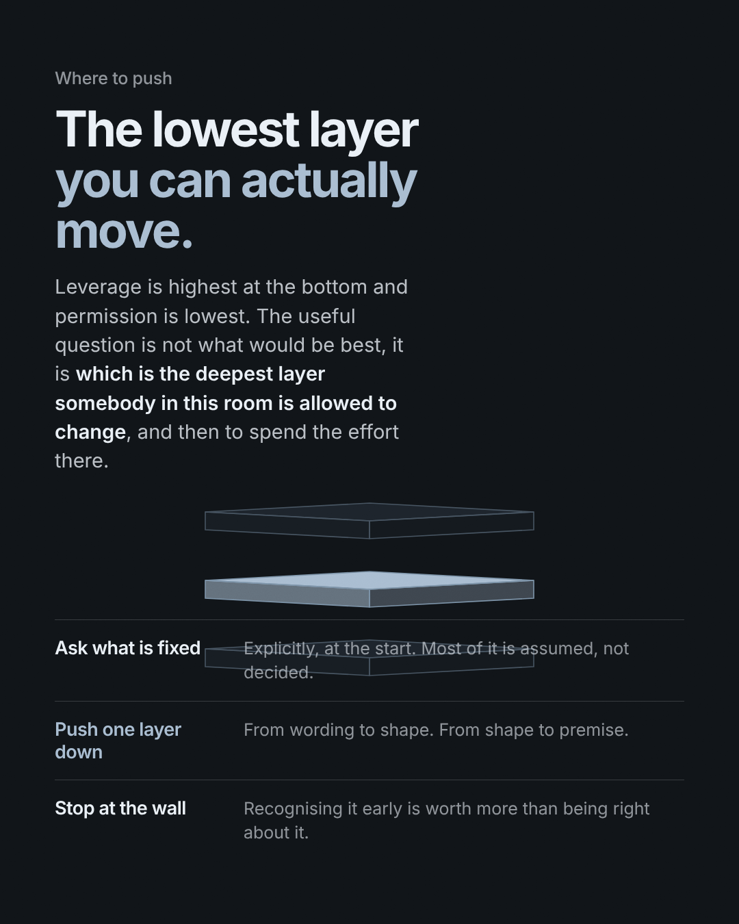 Three layers